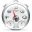 Dashboard White Icon 64x64 png